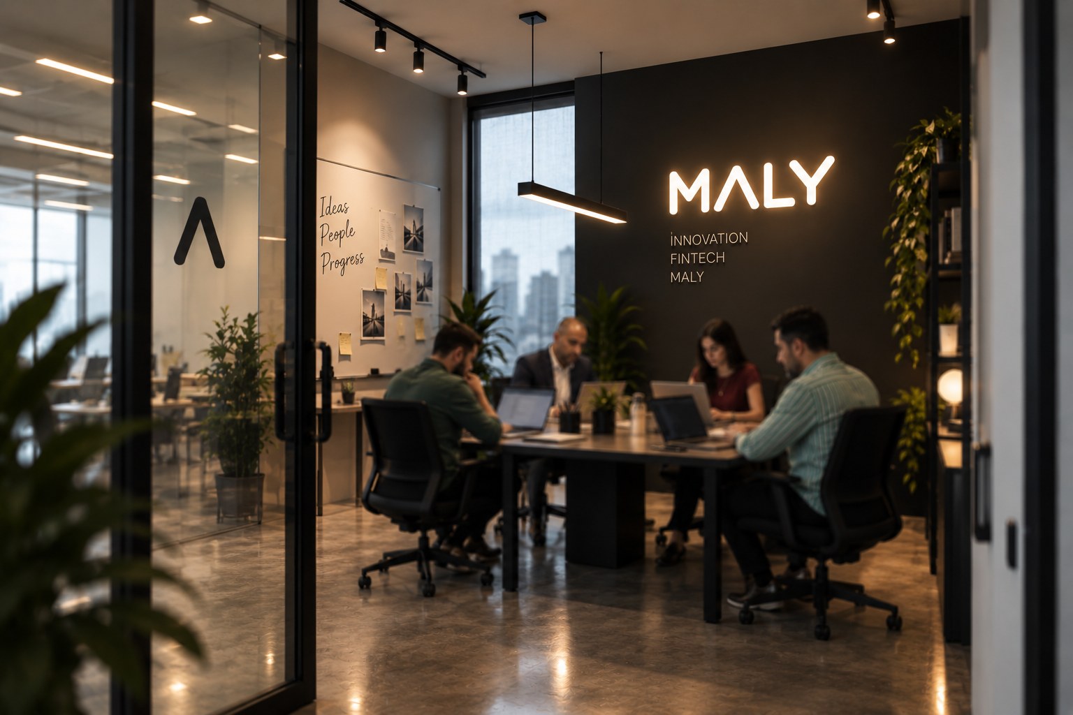 The Maly team at work in the company's Dubai headquarters