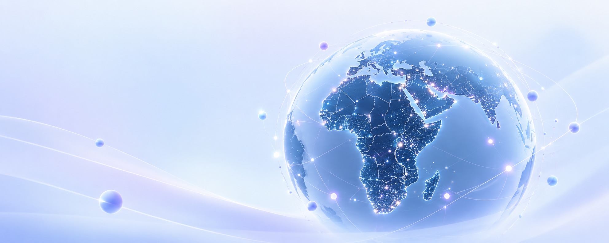 A connected network spanning the Middle East and Africa